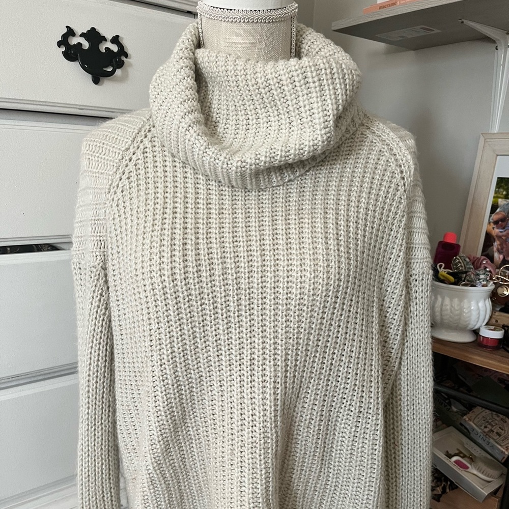Cow neck sweater